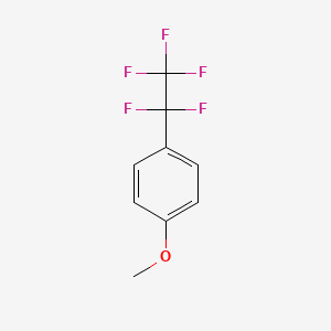 molecular formula C9H7F5O B3047500 1-Methoxy-4-(pentafluoroethyl)benzene CAS No. 14038-06-3