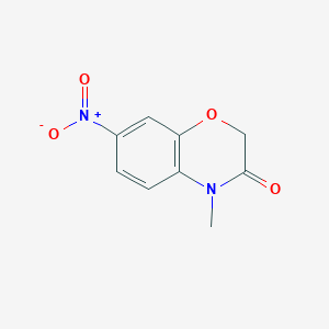 molecular formula C9H8N2O4 B3047517 2H-1,4-Benzoxazin-3(4H)-one, 4-methyl-7-nitro- CAS No. 141068-80-6