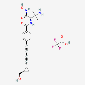 molecular formula C22H24F3N3O6 B3047518 ACHN-975 TFA CAS No. 1410809-37-8