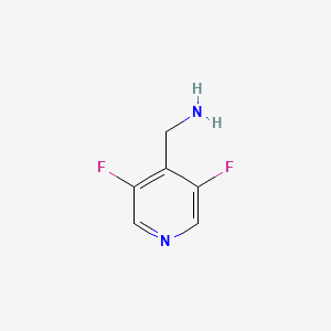 molecular formula C6H6F2N2 B3047541 (3,5-Difluoropyridin-4-yl)methanamine CAS No. 1416714-48-1