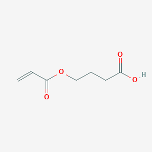 molecular formula C7H10O4 B3047542 Butanoic acid, 4-[(1-oxo-2-propenyl)oxy]- CAS No. 141681-03-0