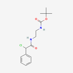 molecular formula C15H21ClN2O3 B3047564 T-Butyl N-[2-(2-chloro-2-phenylacetamido)ethyl]carbamate CAS No. 1420800-29-8