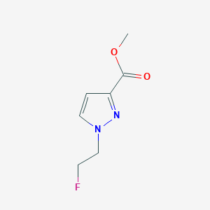 molecular formula C7H9FN2O2 B3047631 methyl 1-(2-fluoroethyl)-1H-pyrazole-3-carboxylate CAS No. 1429417-81-1