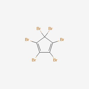 molecular formula C5Br6 B3047660 1,2,3,4,5,5-Hexabromocyclopenta-1,3-diene CAS No. 14310-17-9