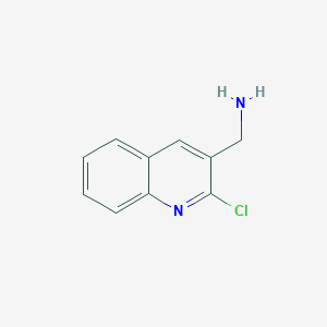 molecular formula C10H9ClN2 B3047665 (2-Chloroquinolin-3-yl)methanamine CAS No. 1431729-39-3