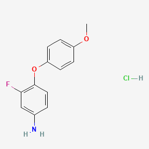 3-Fluoro-4-(4-methoxyphenoxy)aniline hydrochloride