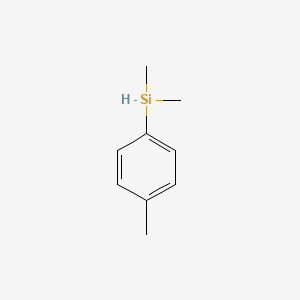 molecular formula C9H14Si B3047710 Silane, dimethyl(4-methylphenyl)- CAS No. 1432-39-9
