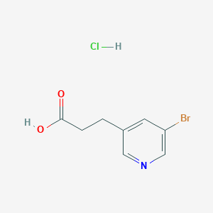 molecular formula C8H9BrClNO2 B3047720 3-(5-Bromopyridin-3-yl)propanoic acid hydrochloride CAS No. 1432681-70-3