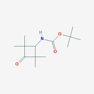 molecular formula C13H23NO3 B3047727 tert-Butyl N-(2,2,4,4-tetramethyl-3-oxocyclobutyl)carbamate CAS No. 1434141-88-4