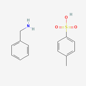 molecular formula C14H17NO3S B3047854 Benzenemethanamine, 4-methylbenzenesulfonate (1:1) CAS No. 14613-34-4