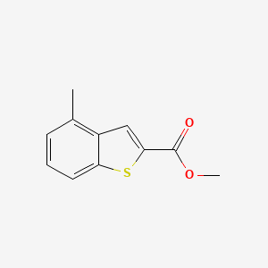 molecular formula C11H10O2S B3047855 Methyl 4-methylbenzo[b]thiophene-2-carboxylate CAS No. 146137-98-6