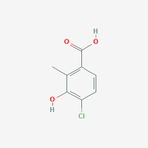 molecular formula C8H7ClO3 B3047885 4-Chloro-3-hydroxy-2-methylbenzoic acid CAS No. 147215-41-6