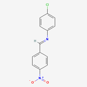 molecular formula C13H9ClN2O2 B3047899 Benzenamine, 4-chloro-N-[(4-nitrophenyl)methylene]- CAS No. 14796-61-3