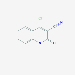 molecular formula C11H7ClN2O B3047963 3-Quinolinecarbonitrile, 4-chloro-1,2-dihydro-1-methyl-2-oxo- CAS No. 150617-68-8