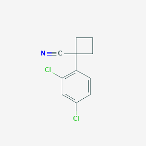 molecular formula C11H9Cl2N B3047973 1-(2,4-Dichlorophenyl)cyclobutanecarbonitrile CAS No. 151157-59-4