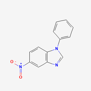 molecular formula C13H9N3O2 B3047975 5-Nitro-1-phenylbenzimidazole CAS No. 15127-88-5