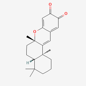 molecular formula C21H26O3 B3047978 Puupehedione CAS No. 151345-10-7