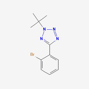 molecular formula C11H13BrN4 B3048033 2H-Tetrazole, 5-(2-bromophenyl)-2-(1,1-dimethylethyl)- CAS No. 153042-18-3