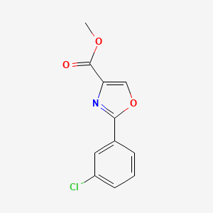 molecular formula C11H8ClNO3 B3048058 Methyl 2-(3-chlorophenyl)-1,3-oxazole-4-carboxylate CAS No. 154405-97-7