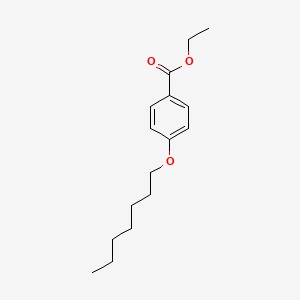 molecular formula C16H24O3 B3048069 Ethyl 4-(heptyloxy)benzoate CAS No. 154845-73-5