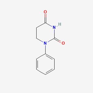molecular formula C10H10N2O2 B3048077 1-phenyldihydropyrimidine-2,4(1H,3H)-dione CAS No. 15533-68-3