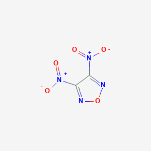 molecular formula C2N4O5 B3048081 3,4-Dinitro-1,2,5-oxadiazole CAS No. 155438-30-5