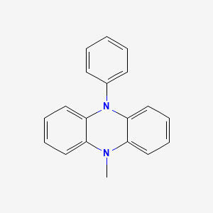 molecular formula C19H16N2 B3048082 5-Methyl-10-phenyl-5,10-dihydrophenazine CAS No. 15546-77-7