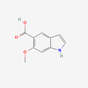 molecular formula C10H9NO3 B3048085 6-methoxy-1H-indole-5-carboxylic acid CAS No. 155824-16-1