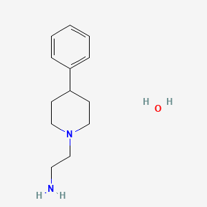 molecular formula C13H22N2O B3048087 [2-(4-Phenyl-1-piperidinyl)ethyl]amine hydrate CAS No. 1559064-03-7