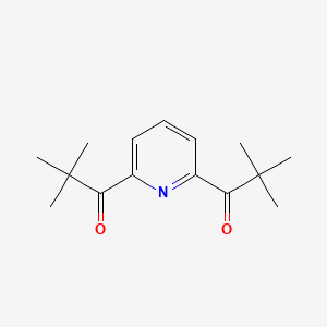 molecular formula C15H21NO2 B3048094 1-Propanone, 1,1'-(2,6-pyridinediyl)bis[2,2-dimethyl- CAS No. 156022-06-9