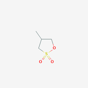 molecular formula C4H8O3S B3048095 4-Methyl-1,2-oxathiolane 2,2-dioxide CAS No. 15606-89-0