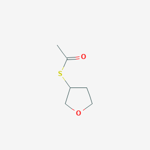molecular formula C6H10O2S B3048103 1-(Oxolan-3-ylsulfanyl)ethan-1-one CAS No. 156380-32-4