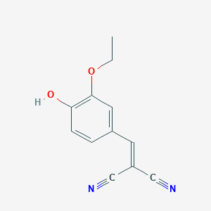 molecular formula C12H10N2O2 B3048119 (3-Ethoxy-4-hydroxybenzylidene)malononitrile CAS No. 15728-34-4