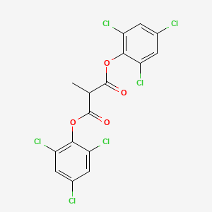 molecular formula C16H8Cl6O4 B3048137 Bis(2,4,6-trichlorophenyl) 2-methylmalonate CAS No. 15781-71-2