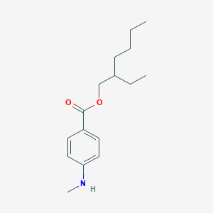 molecular formula C16H25NO2 B3048157 2-ETHYLHEXYL 4-(METHYLAMINO)BENZOATE CAS No. 158576-31-9