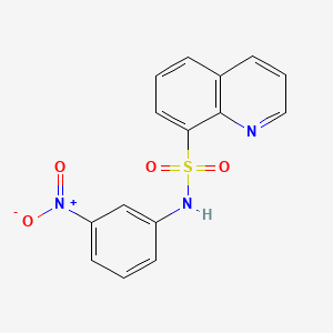 molecular formula C15H11N3O4S B3048161 N-(3-nitrophenyl)quinoline-8-sulfonamide CAS No. 158729-25-0