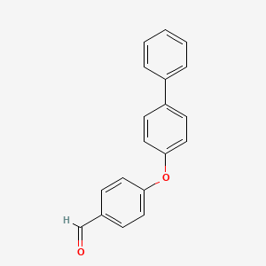 molecular formula C19H14O2 B3048162 Benzaldehyde, 4-([1,1'-biphenyl]-4-yloxy)- CAS No. 158771-58-5