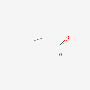 molecular formula C6H10O2 B3048175 beta-Propyl-beta-propiolactone CAS No. 15964-17-7