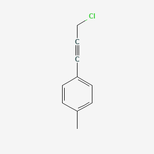 molecular formula C10H9Cl B3048193 1-(3-Chloroprop-1-YN-1-YL)-4-methylbenzene CAS No. 16017-25-7