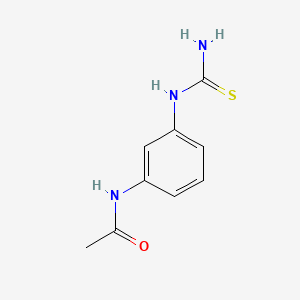 molecular formula C9H11N3OS B3048221 N-[3-(carbamothioylamino)phenyl]acetamide CAS No. 1614-34-2