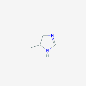 molecular formula C4H8N2 B3048223 5-Methyl-4,5-dihydro-1H-imidazole CAS No. 1615-03-8