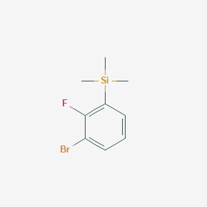 molecular formula C9H12BrFSi B3048237 (3-BROMO-2-FLUOROPHENYL)TRIMETHYLSILANE CAS No. 161957-53-5