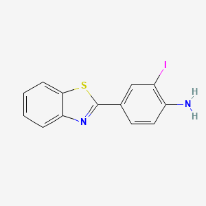 Benzenamine, 4-(2-benzothiazolyl)-2-iodo-