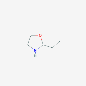 molecular formula C5H11NO B3048254 Oxazolidine, 2-ethyl- CAS No. 16250-71-8