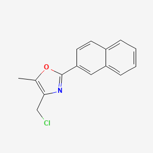 Oxazole, 4-(chloromethyl)-5-methyl-2-(2-naphthalenyl)-