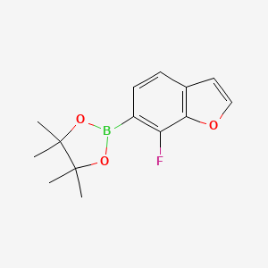 2-(7-Fluoro-1-benzofuran-6-yl)-4,4,5,5-tetramethyl-1,3,2-dioxaborolane