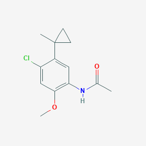 N-[4-Chloro-2-methoxy-5-(1-methylcyclopropyl)phenyl]acetamide