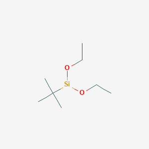 molecular formula C8H19O2Si B3048277 Silane, (1,1-dimethylethyl)diethoxy- CAS No. 163215-57-4