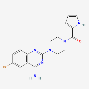 (4-(4-Amino-6-bromoquinazolin-2-yl)piperazin-1-yl)(1H-pyrrol-2-yl)methanone
