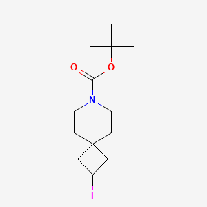 molecular formula C13H22INO2 B3048312 Tert-butyl2-iodo-7-azaspiro[3.5]nonane-7-carboxylate CAS No. 1638764-90-5